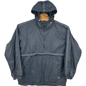 Vintage 90s y2k Men's Grey Levi’s Silvertab L2 Half Zip Windbreaker Jacket Sz L